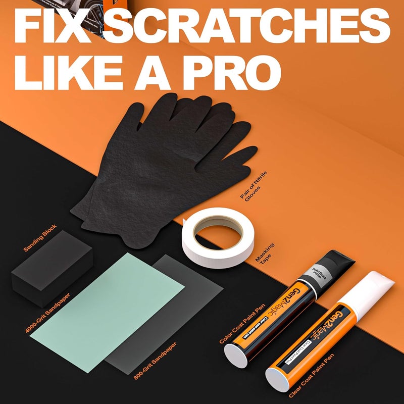 Gen2Magic Shadow Black Touch Up Paint Pen Kit for Ford [Clear Coat Included], G1 Color Match, Easy Scratch Repair for Ford F-150 Expedition Escape Explorer Mustang Ranger Edge Transit Bronco Fusion - Image 5